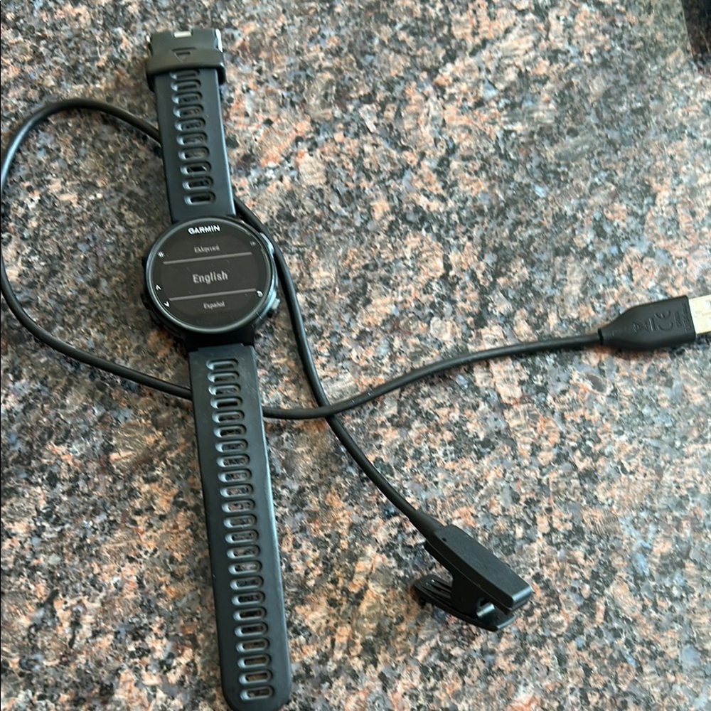 Garmin Black Smartwatch with USB Charger